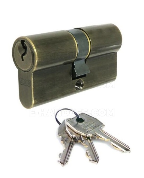 Wkładka drzwiowa AGB mod.600 54mm 27x27 złoto antyczne C603122222 Wkładka drzwiowa AGB mod.600 54mm 27x27 złoto antyczne C603122222
