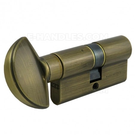 Wkładka drzwiowa z gałką 60mm G30x30 AGB mod.600 złoto antyczne C620122525