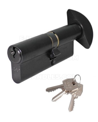 Wkładka drzwiowa z gałką 110mm G55x55 AGB mod.600 czarny mat C620845050