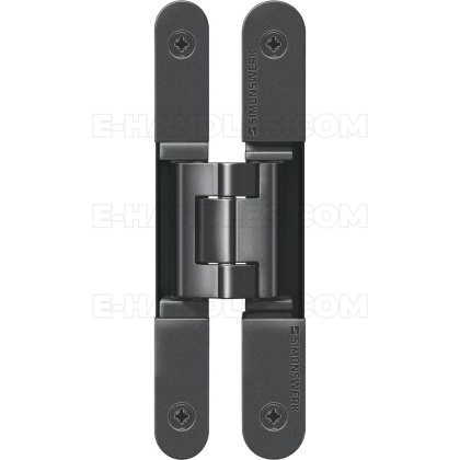 Simonswerk TECTUS TE 240 3D, czarny RAL9005, 155x18-21 mm, zawias niewidoczny (nośność 2szt do 60 kg)