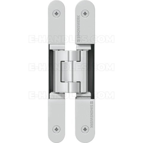 Simonswerk TECTUS TE 240 3D, stal srebrna F1, 155x18-21 mm, zawias niewidoczny (nośność 2szt do 60 kg)