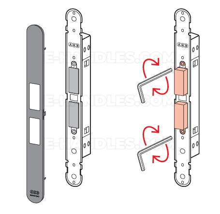 Zamek magnetyczny AGB TOUCH 18x196 biały B0112030FM