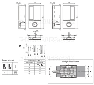 Uchwyt wpuszczany AGB WAVE do WC biały B3000202FM