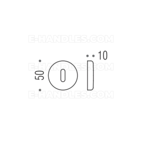Rozeta na klucz CD1063 Colombo Design CR - chrom