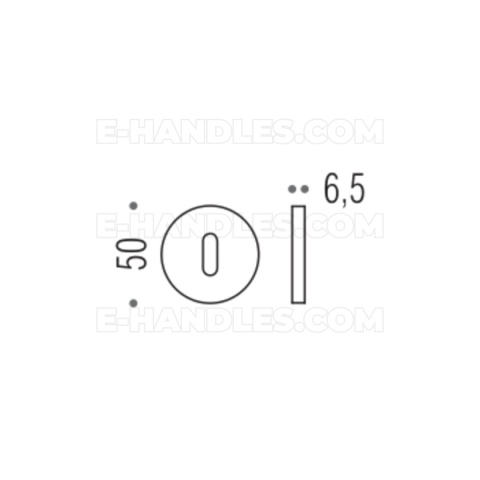 Rozeta BB FF13 Colombo Design NM czarny mat
