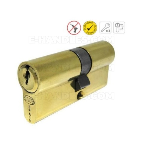 Wkładka drzwiowa 70mm 35x35 mosiądz połysk mod. 9500