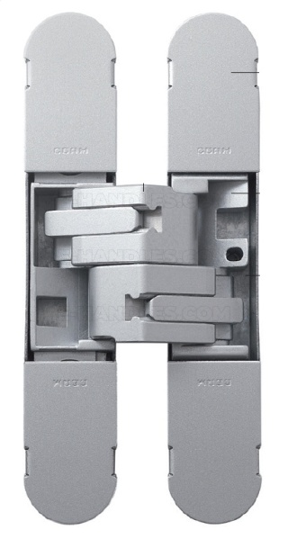 Zawias niewidoczny CEAM 1130s, (1429max) 134x24 mm silver (nośność 2-40kg, 3-60kg)