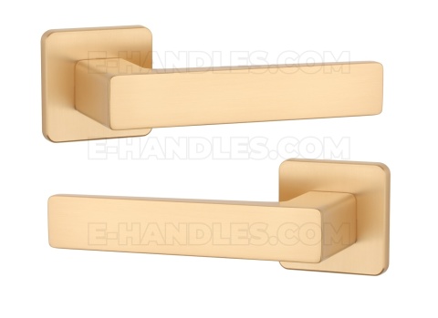 Klamka ERICA Rozeta QS slim 7 mm KG - złoty matowy