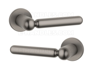 Klamka RUBIA Rozeta R slim 7 mm GYM - grafit