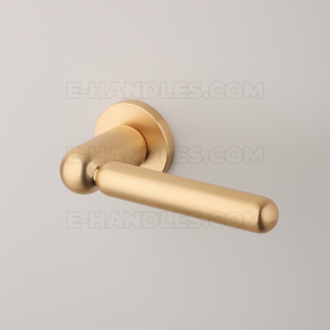 Klamka RUBIA Rozeta R slim 7 mm KG - złoty matowy