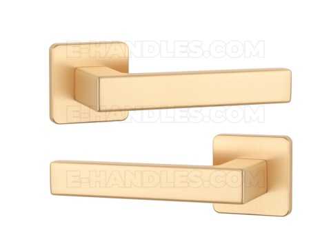 Klamka TILIA Rozeta QS slim 7 mm KG - złoty matowy