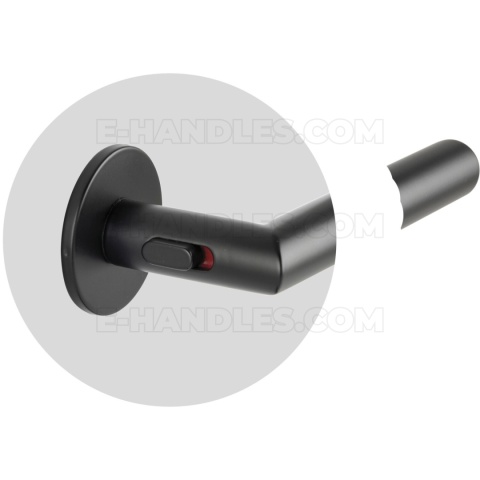 Klamka z blokadą GEHRUNG WC R Lock BK - czarny matowy, do drzwi 50-57mm