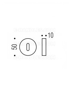 Rozeta na klucz Colombo Design ONE CC13BB MOOD Collection, C23 beż piaskowy/ RAL 1001