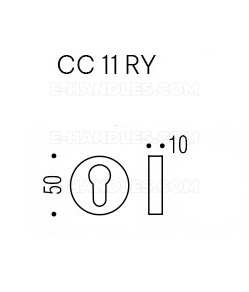 Rozeta na wkładkę Colombo Design ONE CC13 MOOD Collection, C24 szarobeżowy / RAL 1019