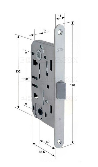 Zamek AGB Mediana EVOLUTION do WC 96/60 brązowy F18 B011026022