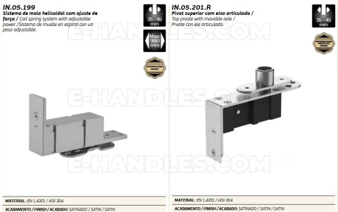 Zawias pivot IN.05.201.R/ IN.05.199 JNF