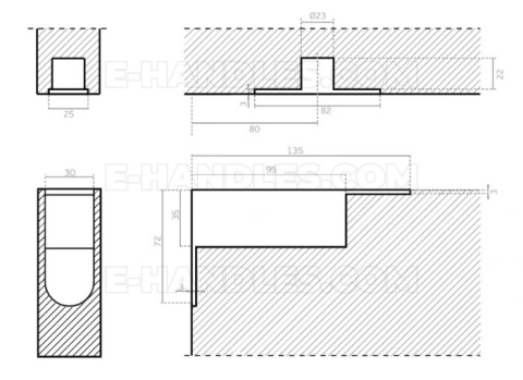 Zawias pivot IN.05.201.R/ IN.05.199 JNF