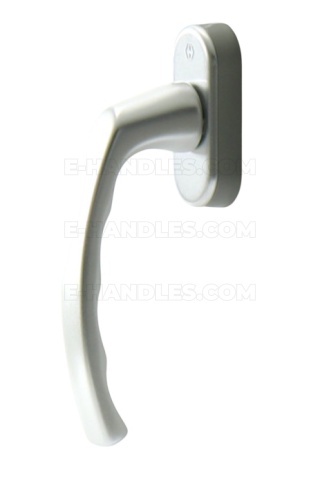 Klamka okienna HOPPE LIEGE 7x40 - srebrne anodowane