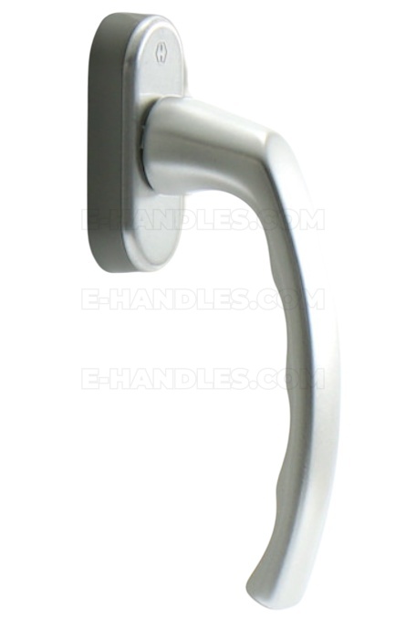 Klamka okienna HOPPE LIEGE 7x40 - srebrne anodowane