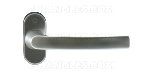 Klamka okienna HOPPE LIEGE 7x40 - srebrne anodowane