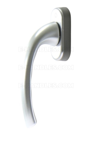 Klamka okienna HOPPE TOKIO 7x40 - srebrne anodowane