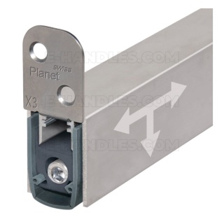 Uszczelniacz 960 x 8 x 30 mm PLANET X3-RD, jednostronny, aluminium