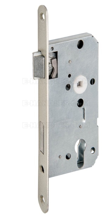 Zamek lewy BMH PZW 55/72, wymiar czoła 235/20/3 (mm) stal srebrna lakierowana