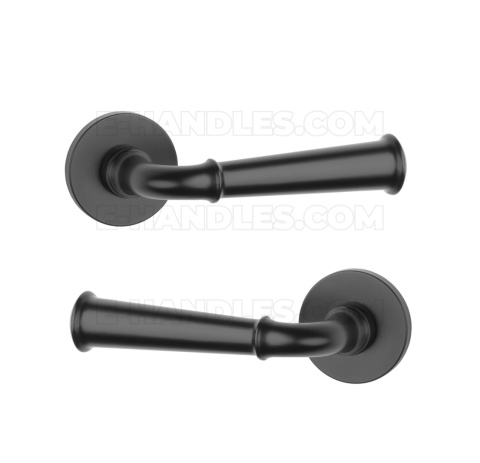 Klamka IBRA Rozeta R slim 7 mm BLACK - czarny matowy