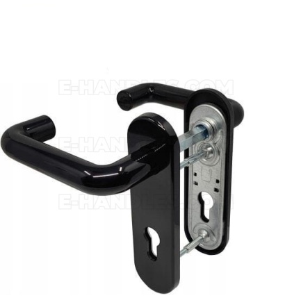 Klamko - klamka PZ 72 ASSA ABLOY p.poż AHW300 czarna