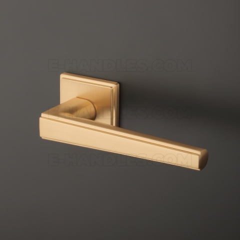 Klamka SYRINGA Rozeta QG slim 7 mm KG - złoty matowy