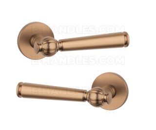 Klamka TUKA Rozeta R slim 7 mm LIGHT BROWN - jasny brązowy