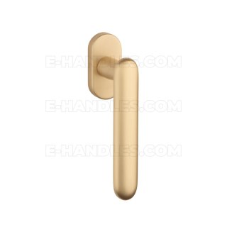Klamka okienna Prawa LARKA R GOLD SATIN - złoty matowy