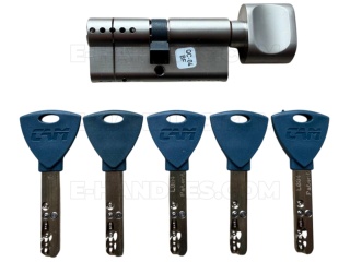 Wkładka 72 nst 27X45G, RB-LOCK CAM10+ klucz-gałka 5 kluczy