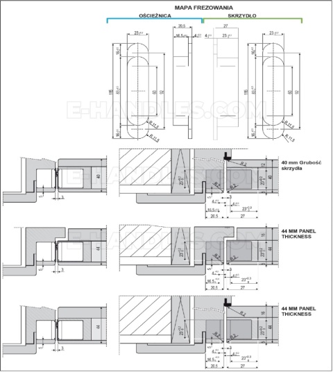 Zawias AGB ECLIPSE 3.0 czarny E302000293