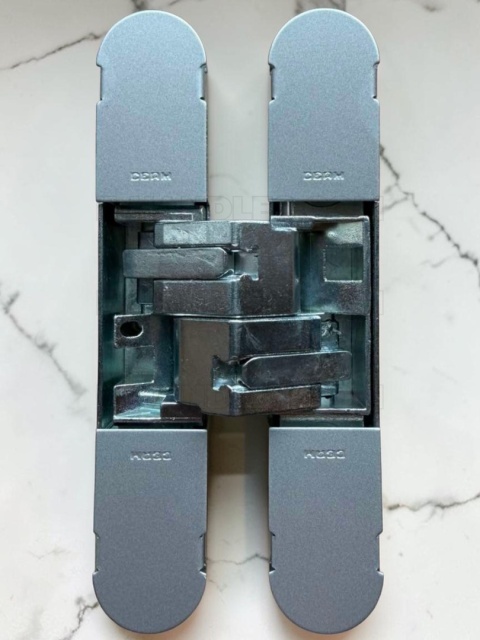 Zawias niewidoczny CEAM 1130s, (1429max) 134x24 mm silver (nośność 2-40kg, 3-60kg)