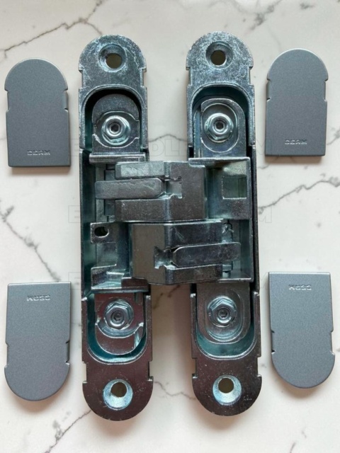 Zawias niewidoczny CEAM 1130s, (1429max) 134x24 mm silver (nośność 2-40kg, 3-60kg)