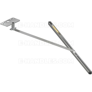 ATHMER PORTI 5485 – ogranicznik otwarcia drzwi drewnianych 720–1110 mm, do 65 kg, srebrny
