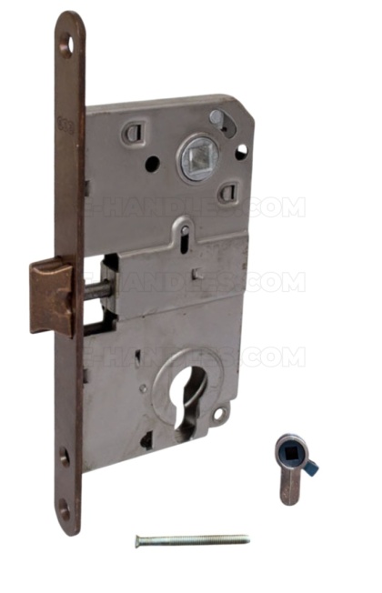 Zamek+adapter do wc 90/50 AGB MEDIANA brąz B010405002