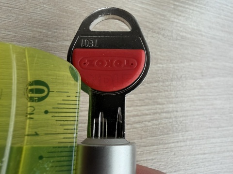 Wkładka 75 nst 30X45G, TOKOZ TECH klucz-gałka nikiel mat/blokada bezpieczeństwa, 3 klucze