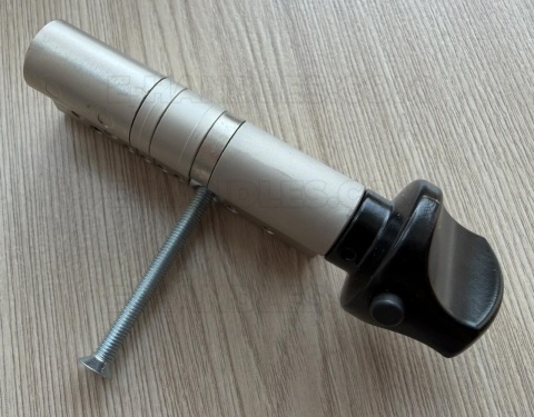 Wkładka 90 nst 40X50G, TOKOZ TECH klucz-gałka czarny mat/blokada bezpieczeństwa, 3 klucze