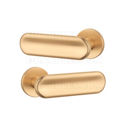 Klamka NARCISSA Rozeta R slim 7 mm KG - złoty matowy