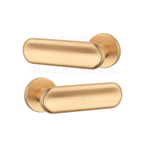 Klamka NARCISSA Rozeta R slim 7 mm KG - złoty matowy