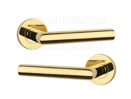 Klamka OVAL 1740 Rozeta pro 8 mm GOLD PVD - złoty polerowany