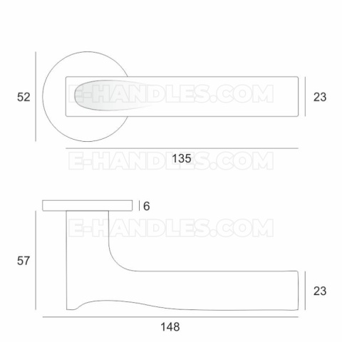 Klamka Tactus Fit rozeta okrągła R68F chrom szczotkowany