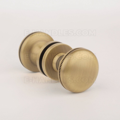 Gałka ruchomo / ruchoma, dwustronna HOLLIA R slim 7 mm patyna antyczna