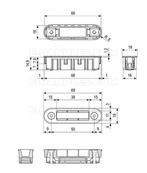 Zaczep magnetyczny Polaris ALUTOP XT mosiądz mat AGB B024020923
