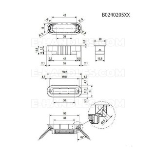 Zaczep z magnesem MINIMAL XT brąz AGB B024020502