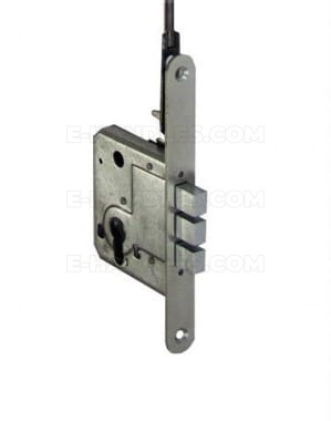 Zamek METAL dodatkowy dolny Z55 KMT z podpięciem 55mm ocynk biały