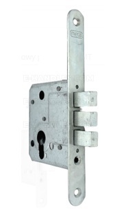 Zamek METAL dodatkowy górny Z55 KMT bez podpięcia 55mm ocynk biały