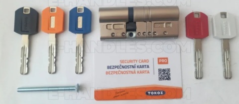TOKOZ PRO400, 90 (33x63) klucz-klucz, wkładka drzwiowa, 5 kluczy